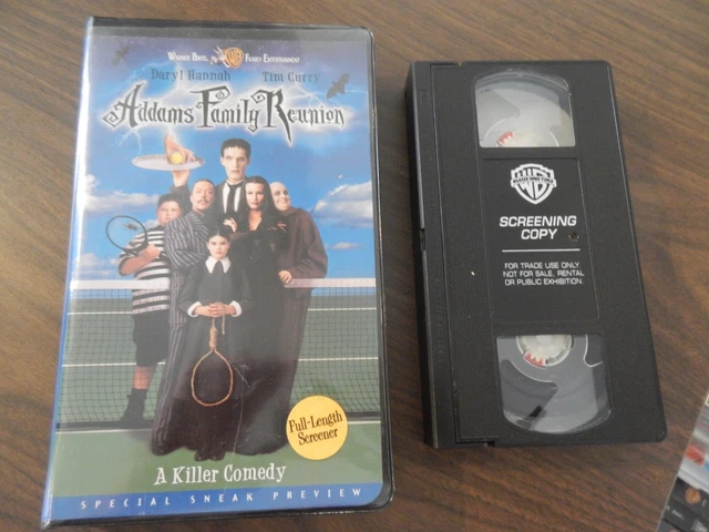 ADDAMS FAMILY REUNION Vhs Screener Demo Rare Horror Comedy 1998 Tim ...