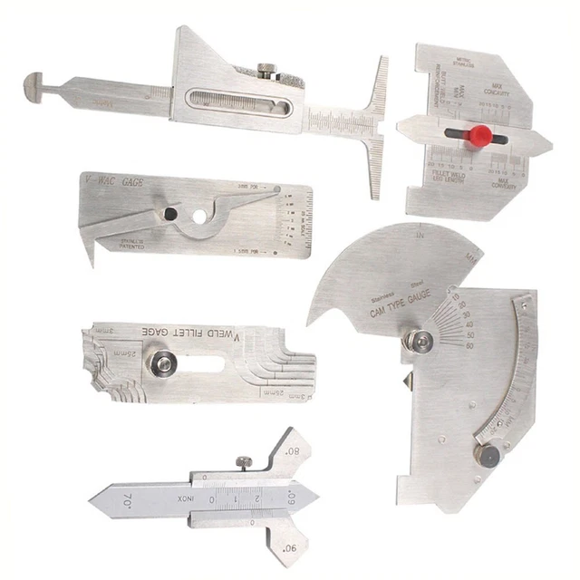 Set Point Strumenti STRUMENTI DI ISPEZIONE saldatura essenziali 6 pz set calibro combinato ...