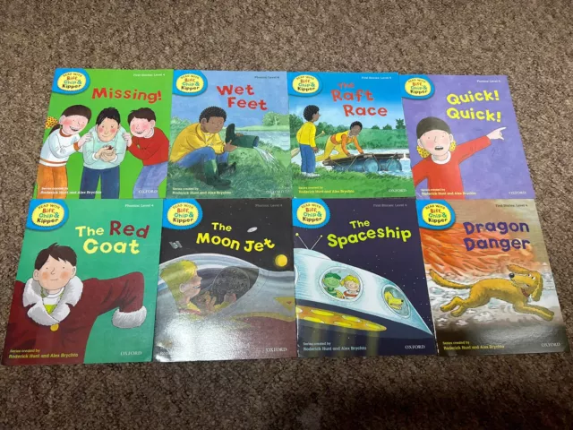 8 Books Level Stage 4 Read With Biff Chip Kipper Oxford Reading Tree