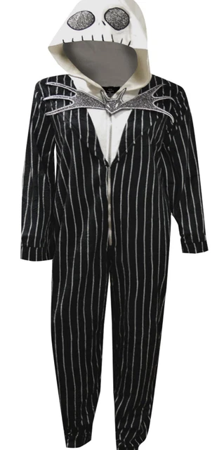 Disney Nightmare Before Christmas Jack Skellington Adult Pajama Costume Size 2XL
