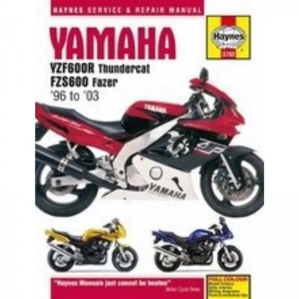 Yamaha YZF600R Thundercat, FZS600 Fazer (1996-2003) workshop manual Haynes