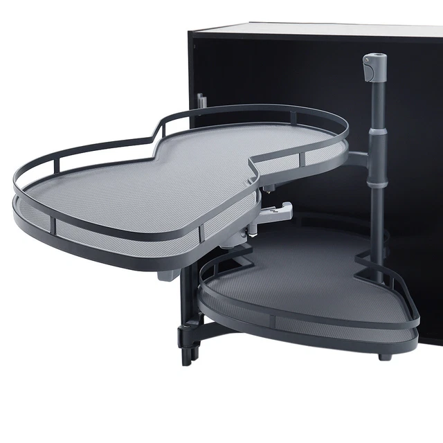 KITCHEN CORNER PULL Out Shelves Solid Base Soft Close 900mm/1000mm Tray £129.99