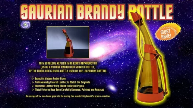 Prop Trek Saurian Brandy Bottle Bar Costume Tos Tv Star Super Dickel Rare L@@K