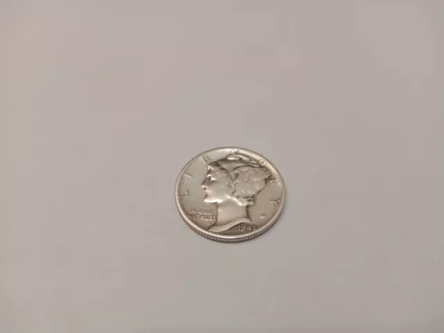 Pièce argent USA 1945, One Dime 1 Centime, Liberty Head