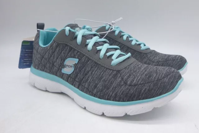 S Sport by Skechers Loop 4.0 Womens Athletic Shoes Gray Lace Up New With Defects