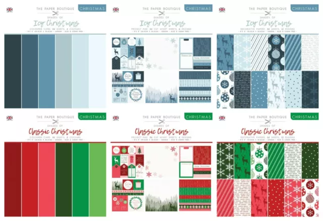 The Paper Boutique - Weihnachtsschattierungen - Eis oder klassisch - Papier, Karte, Projekt