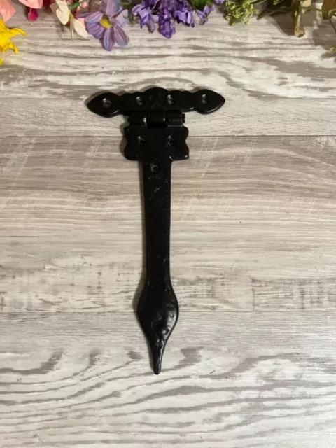 Large 9” Cast Iron Black Door Hinges Strap Heavy Duty Gate,Barn Door,shed..