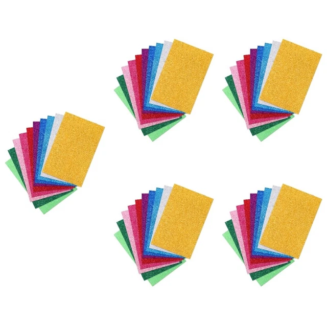 5pcs suvvox 10pcs fogli fai - -te fogli Eva colorati A4 Scintillanti per