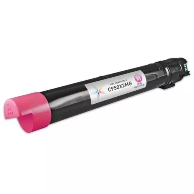 Toner C950M Magenta Compatible C950X2Mg Pour Lexmark C950,X950,X952,X954 24 000