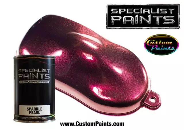 1 Litre of Sparkle Pearl Red, Automotive Grade Paint, Urethane Based, Custom