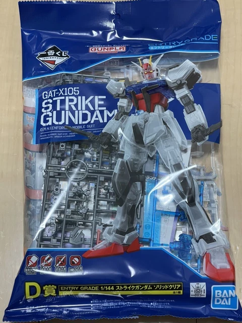 Ichiban Kuji Mobile Suit Gundam SEED Gunpla D Prize Strike Gundam Solid Clear