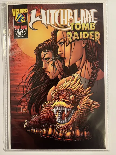 Witchblade-Tomb Raider #1/2 Wizard Top Cow Limited Edition W/Coa