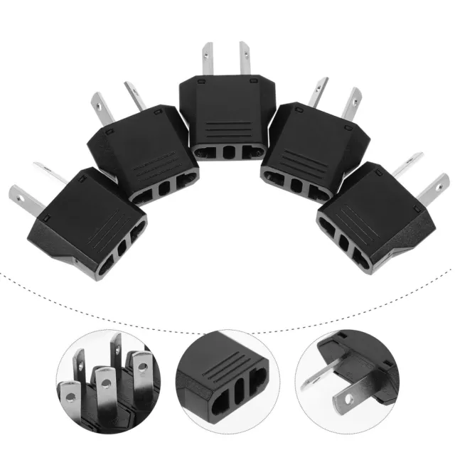 ADAPTATEUR CREATIF 5PCS U.S. Régulation Plug de régulation à la régulation