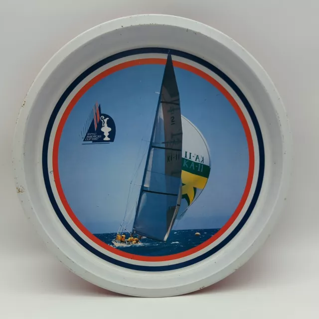 America's Cup Challenge RPYC 1987 Metal Tin Tray Royal Perth Yacht Club