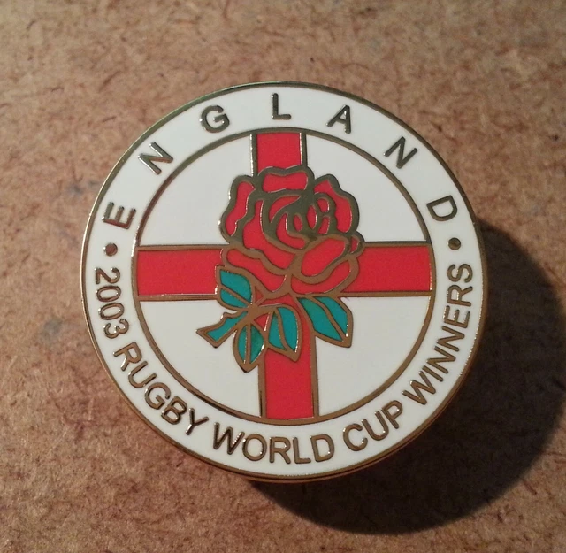 ENGLAND 2003 Rugby Union World Cup Winners Enamel Badge £4.99
