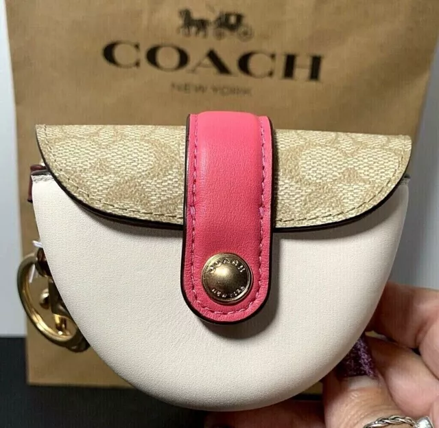 COACH® Outlet  70's Heart Burst Bag Charm In Signature Canvas
