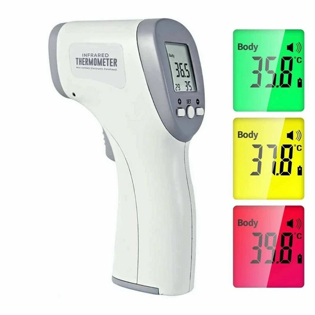 Termometro Senza Contatto Termometro Infrarossi Senza Contatto - Frontale, Display LCD, Allarme Febbre, Memoria 50 Dati, Per Adulti E Neonati Termometro Digitale - Foto 6