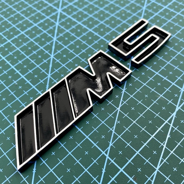 Bmw M Emblem Schwarz Carbon Emblem Ecken Gold Für BMW M3 M5 E60