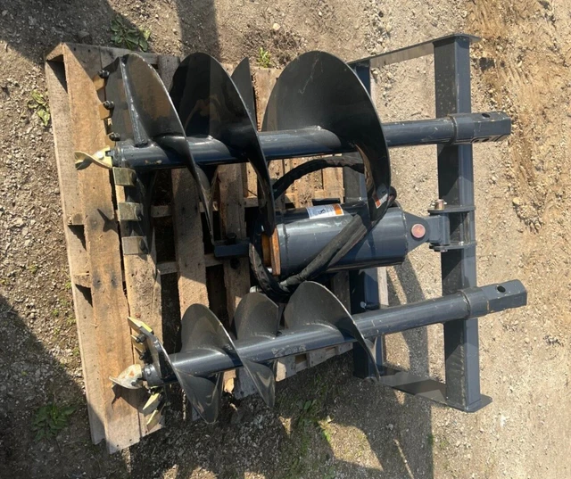 Wolverine Skid Steer Hydraulic Auger Attachment Post Hole Digger Universal 