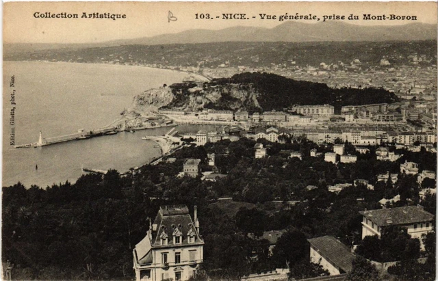 CPA AK NICE - General view taken of Mont-Boron (513739)