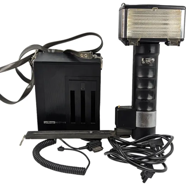 Metz 60CT-2 Flash Set up with Mecablitz 60 CT 1/2 Battery pack and cords