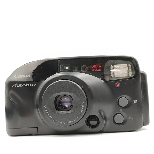 *EXCELENTE* Cámara fotográfica Canon Autoboy AiAF zoom negro apuntar y disparar 35 mm