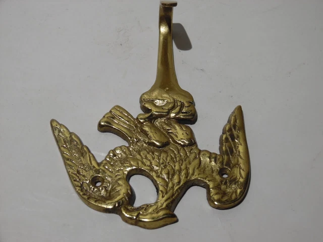 Vintage Brass Eagle Hook Wingspan 3.5” Made in Japan 3