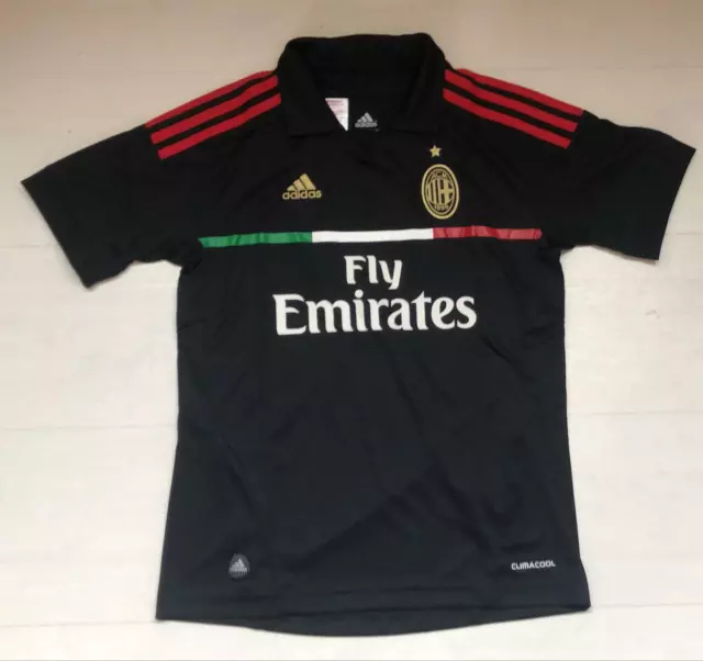 3890 Adidas Ac Milan 2011/2012 Maglia Gara Third Maglietta Bambino  V13430