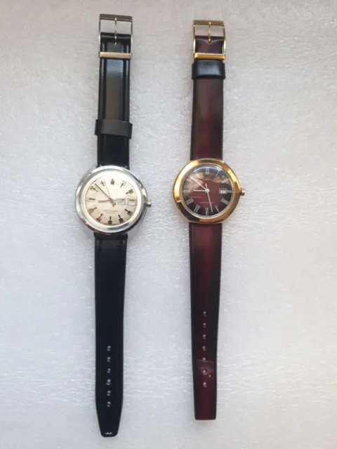 2 Timex NOS Automatic Day-date e manuale Date Vintage Watch