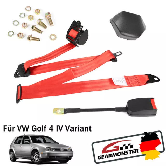 3-Punkt Sicherheitsgurt Gurtpeitsche E Prüfung Automatik für VW GOLF 4 Variant
