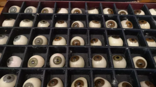 Medical antiques Antique Glass Eyes Real Glass Eyes Antique Eyes Prosthetic eye 3