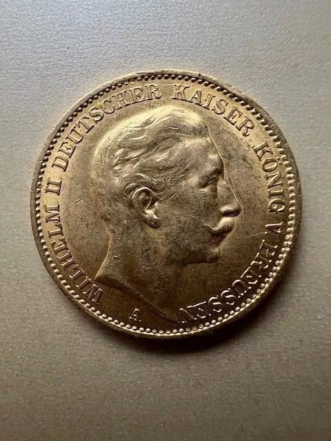 20 Mark Gold Kaiserreich Kaiser Wilhelm II Goldmünze 1913