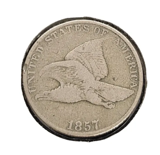 1857 Flying Eagle Cent | VERY GOOD Details