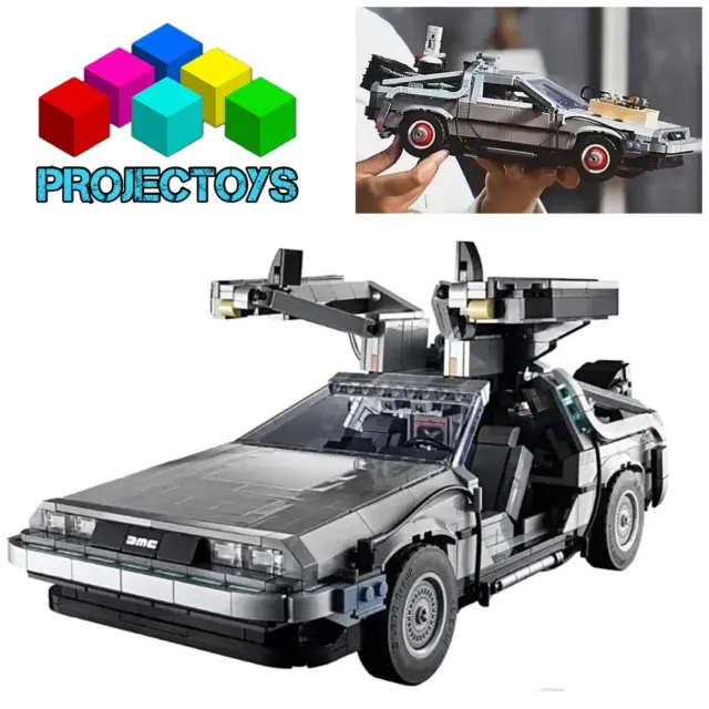 1872pcs Projectoys DELOREAN Back To The Future - Interlocking Builder Set - NEW