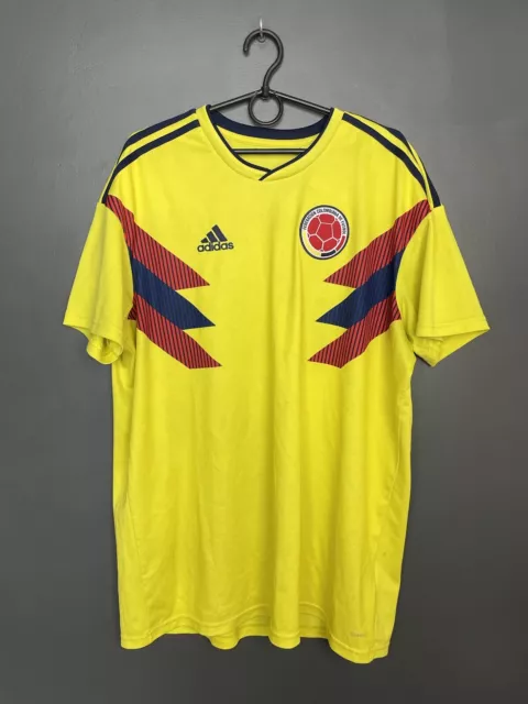 Colombia National Team 2018/2019 Home Football Shirt Adidas Jersey Size Xl Adult