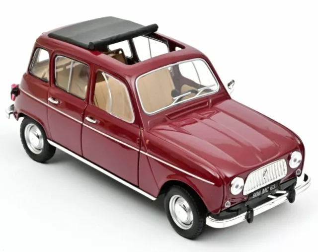 RENAULT 4 L - 1966 - darkred - Norev 1:18