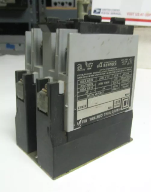 * Square D Industrial Control Relay Class 8501 Type XO 40 .. 110/120V ... VH-08