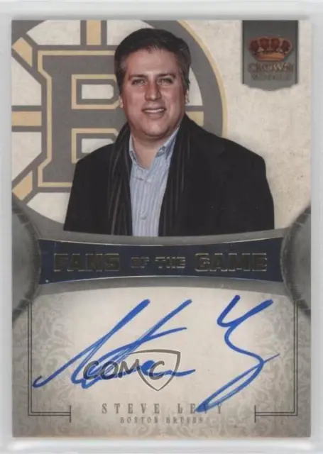 2013-14 Panini Crown Royale Fans of the Game Steve Levy #FG-SL Auto