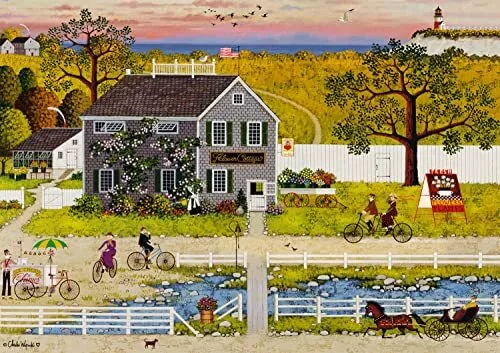 Buffalo Games - Charles Wysocki - Nantucket Flower Shop - 300 Large Piece Jigsaw