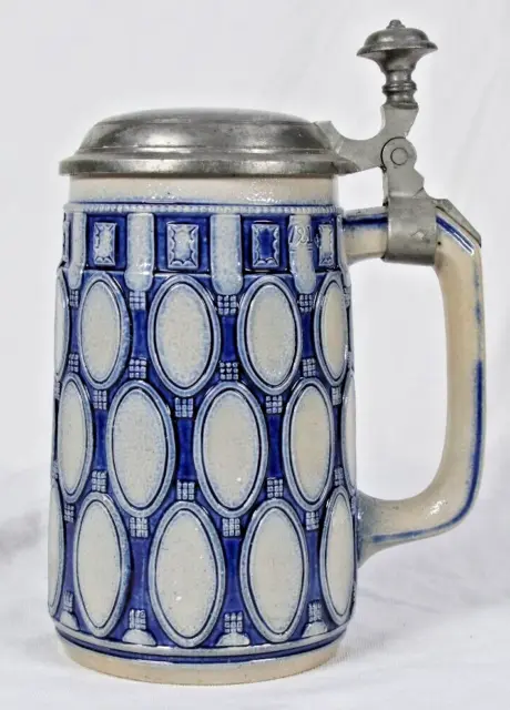 Jugendstil Bierkrug Albin Müller für Merkelbach & Wick 1908 art nouveau stein