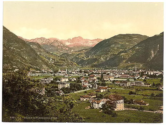 Bosen and Rosengarten, Tyrol, Austro-Hungary c1900 OLD PHOTO