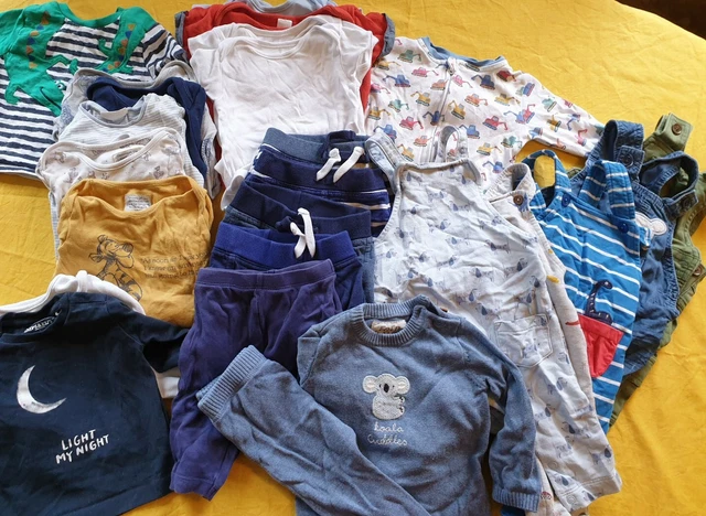baby boy clothes 3-6 months bundle incl jojo maman bebe, disney next. 25 items
