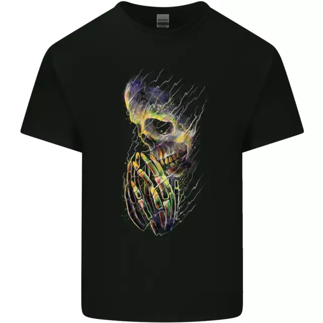 Praying Skull Gothic Biker Heavy Metal Rock Mens Cotton T-Shirt Tee Top