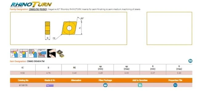 Original 20Pcs User Tools        Cnmg 090404 Fm Ct3000