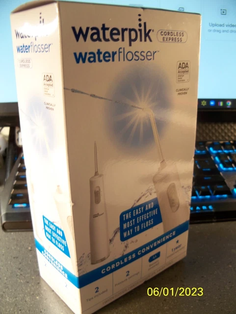 Flosser de agua WATERPIK Nano INALÁMBRICO EXPRESS 2 ajustes de presión WF-02W011 NUEVO