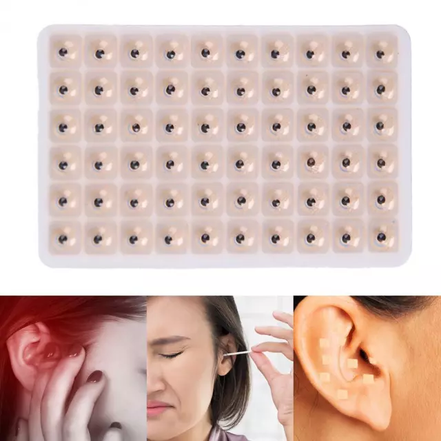 1800pcs Relaxation Ears Vaccaria Seeds Stickers Acupuncture Needle Patch 2