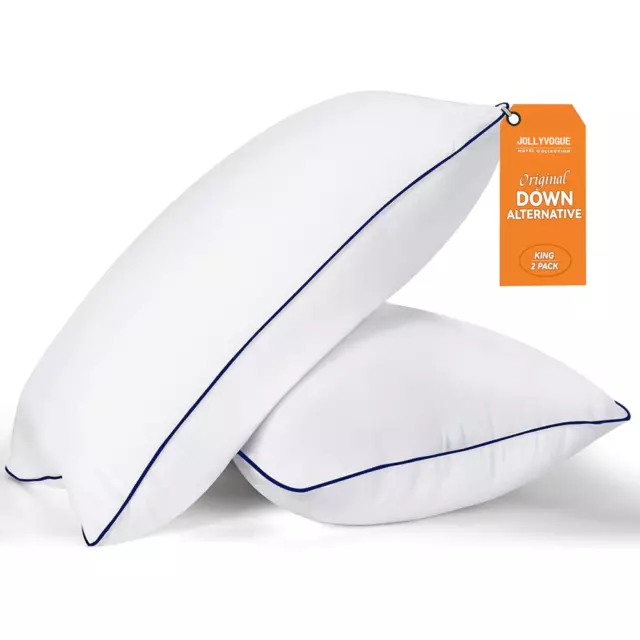 2PCS Luxury Soft Bamboo Pillows Hotel Quality Standard/Queen/King Hypoallergenic