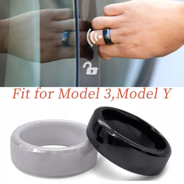 7 Größe Smart Key Ring Keramik RFID Ersatz Schlüsselkarte Für Tesla Model 3/Y DE