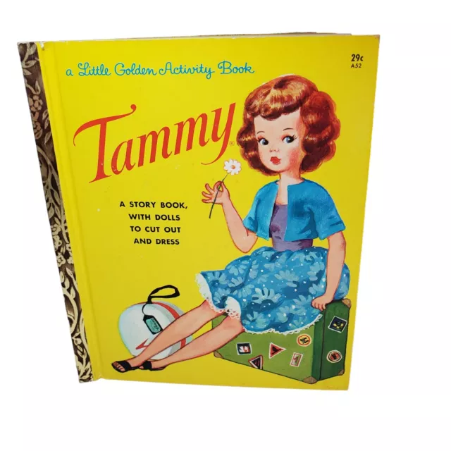 Vtg 1960s Tammy Family Little Golden Activity Book Paper Dolls Tammy Pepper A52