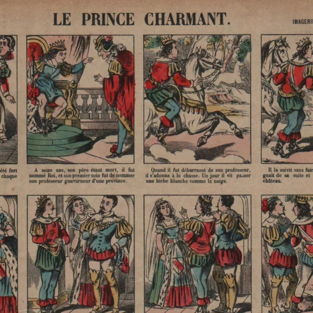 Le Prince charmant - - Imagerie d'Epinal Pellerin - Gravure de presse